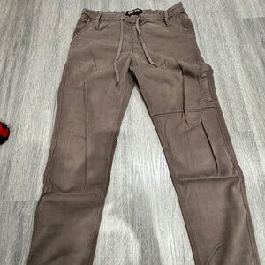 DU/ER No Sweat Jogger Pants Men's 30x29 Brown Slim Fit Tapered‎ Cargo